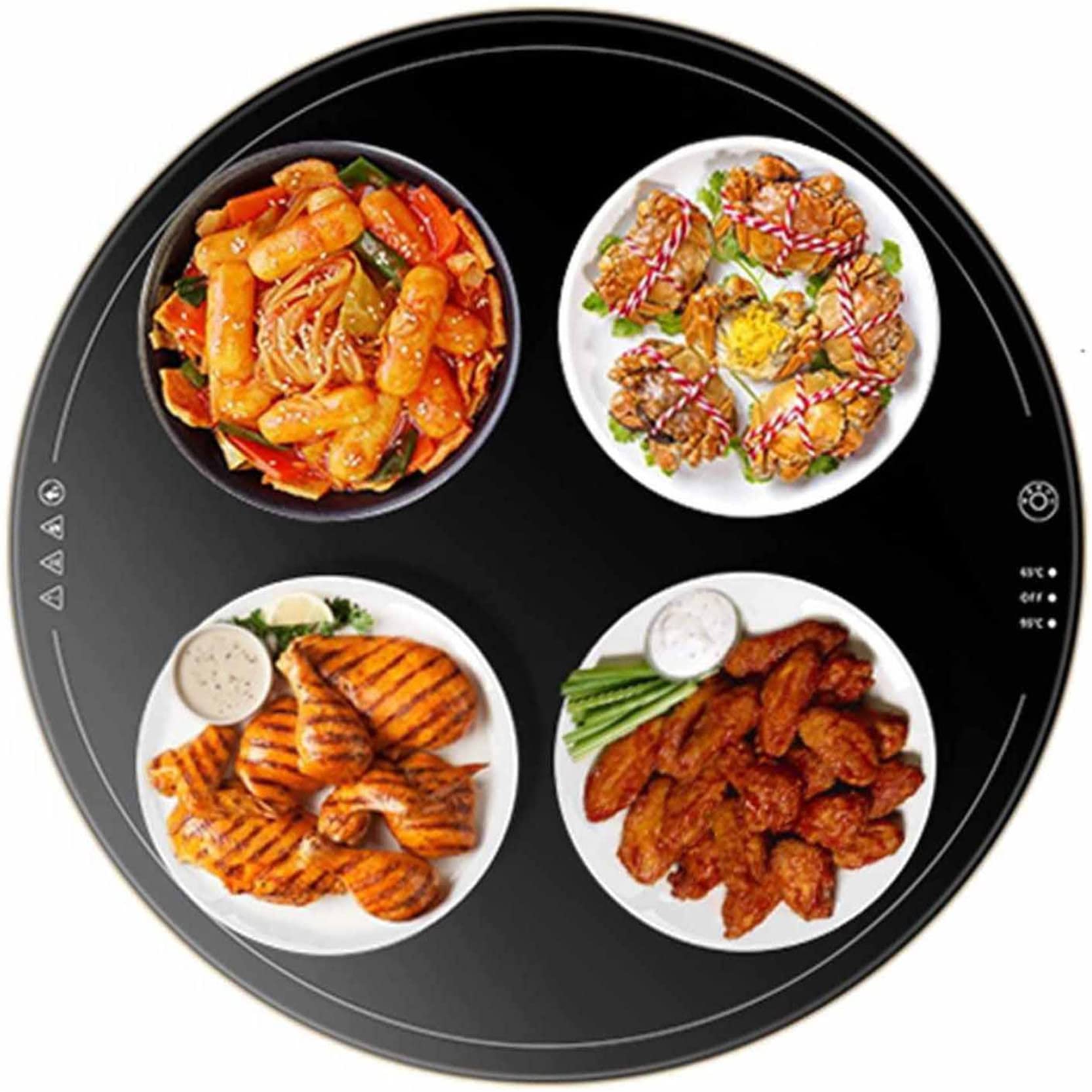 Amazon.co.jp: 電気フードウォーマープレート、電気ウォーマートレイ